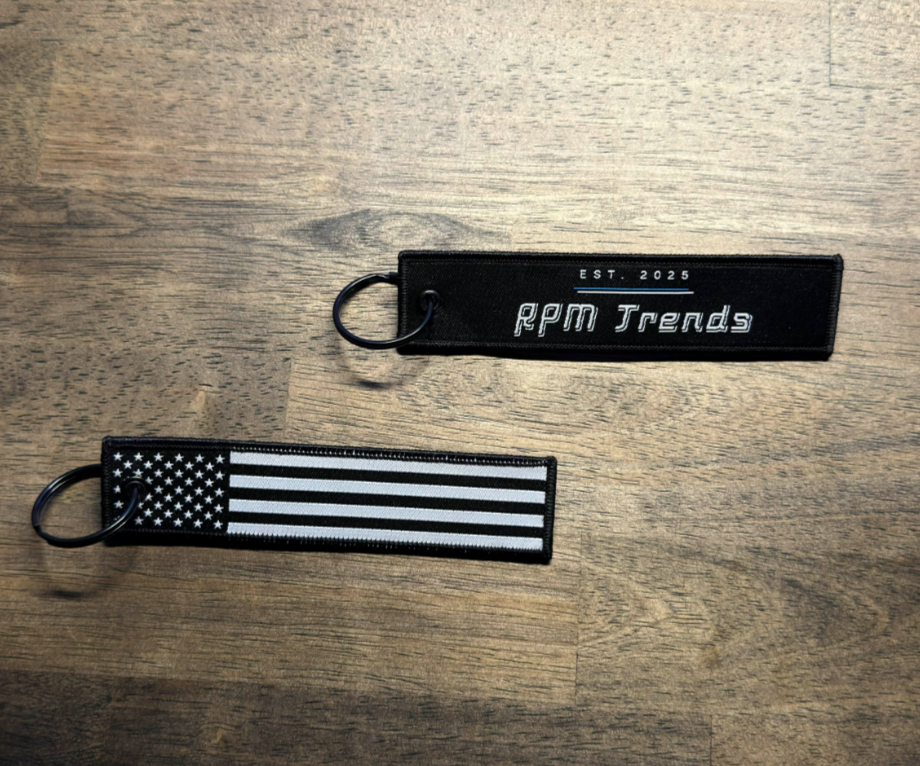 RPM Embroidered Key Tag